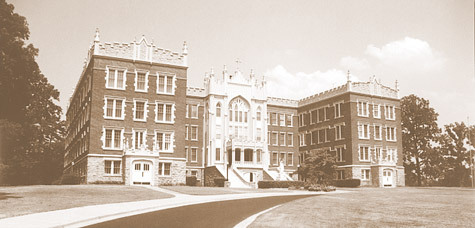 Morris Hall became headquarters for St. John Home Mission Seminary when the seminary moved from downtown Little Rock to the Pulaski Heights campus of Little Rock College in 1930.