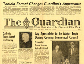 In 1961, The Guardian changed from the broadsheet size of its first 50 years to a more-compact tabloid format with twice as many pages.