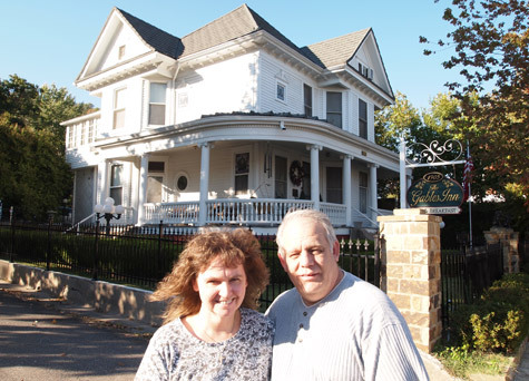 Judy and David Peters have marveled over the years that their 1905 home has so much of the original ornamentation and wood throughout. It is trimmed in virgin pine with 10-foot ceilings in almost every room.