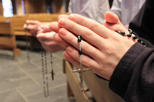 Praying the rosary is a way to bring God into your daily routine. Rosaries are easily portable and can be prayed anywhere, either in total or one decade at a sitting.