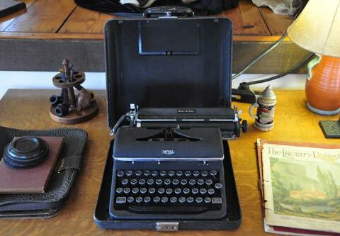 Ernest Hemingway's typewriter is among the artifacts on display at the Hemingway-Pfeiffer Museum and Educational Center in Piggott.