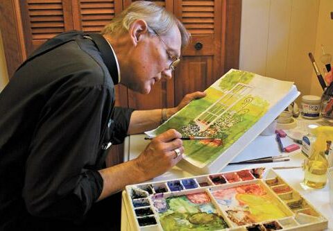 Msgr. David LeSieur, pastor at St. Vincent de Paul Church in Rogers, began painting at age 50 and has continued to improve his skills over the years. His paintings have been sold at auctions and given as gifts to the many who admire his work.
