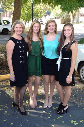 Deena Burnett Bailey (left), a member of Christ the King Church in Little Rock, raised her three daughters in Little Rock after moving from California in 2002. Anna Clare (second from left) attends Mount St. Mary Academy while twins Halley and Madison left for college for the first time this fall.