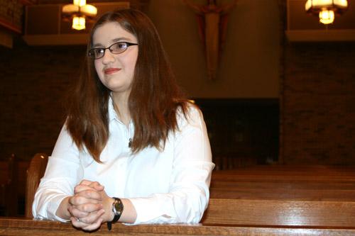 Erin Frost, 18, a senior at St. Joseph High School in Conway, averages four to five hours a week volunteering. She will attend the University of Central Arkansas in the fall.