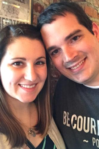 Nick and Kristin Ables work as youth ministers at Our Lady of Good Counsel Church in Little Rock.