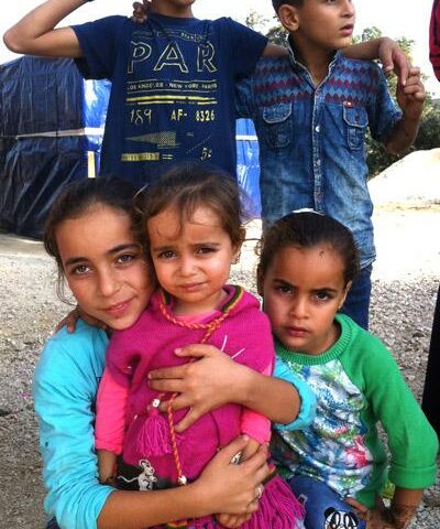 Daniah Al-Nadawi volunteered with these children, ages 2 to 7, in a Syrian refugee camp south of Istanbul, Turkey, while she studied abroad in fall 2015 and early 2016.