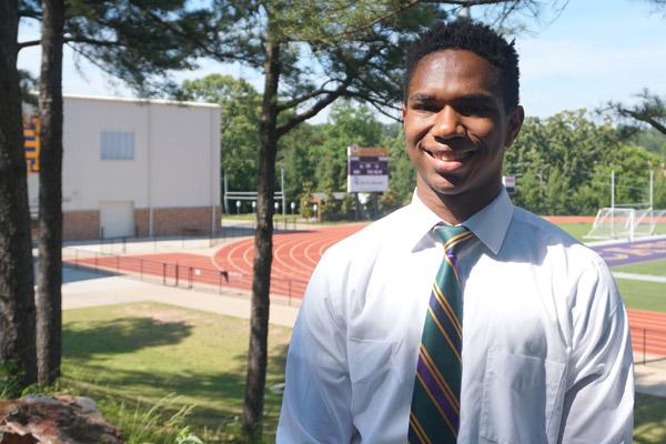 Bryan Onyekwelu, who will graduate May 25 from Catholic High School, played on the football and track teams and served as president of REACH.