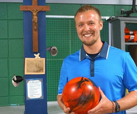 Jeremy Elsinger, 30, is a math teacher and head bowling coach at St. Joseph School in Conway. He said he enjoys helping students develop a competitive edge.