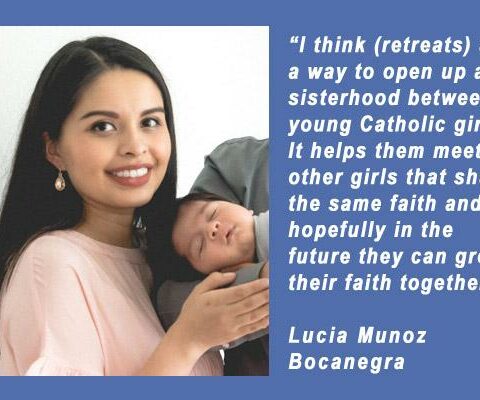 Lucia Munoz Bocanegra, a wife and mother, ministers to girls and teens at St. James Church in Searcy.