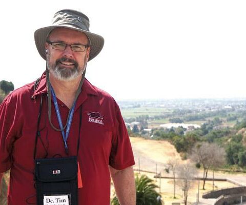 Deacon Tim Costello stops for a photo at a scenic overlook Feb. 14 near San Miguel del Milagro in Mexico where St. Michael appeared to Diego Lazaro. Deacon Costello began his fast in January and maintained it during his pilgrimage to Mexico.
