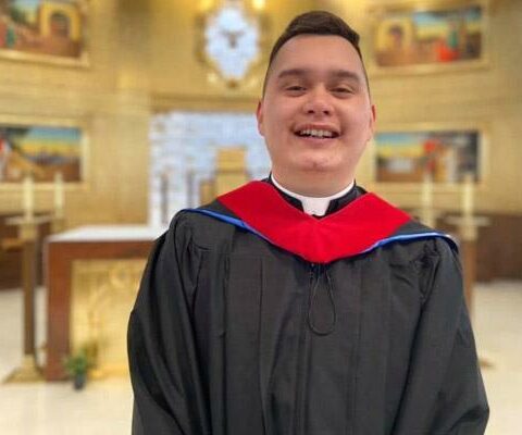 Deacon Alex Smith graduated May 8 from Assumption Seminary in San Antonio and will be ordained a priest May 29.