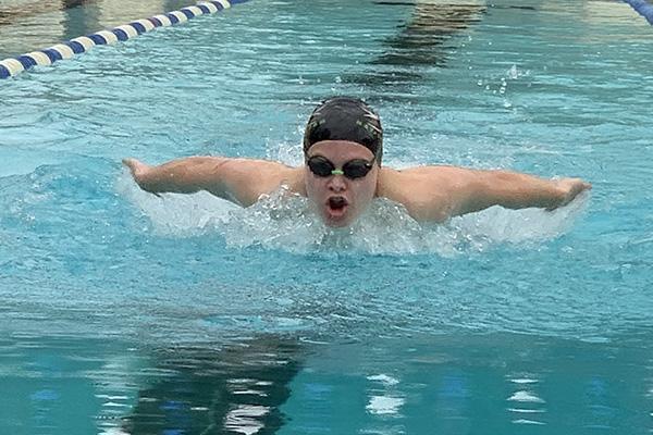 Mount St. Mary Academy senior Olivia Chambers, 18, practices in Little Rock this past April. She is going to compete on a Division I swim team in college this fall.