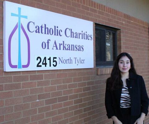 Afghan refugee Basira Faizy escaped Afghanistan with her family when the Taliban attacked. Now, she works at Catholic Charities of Arkansas helping other refugees settle into their new home.