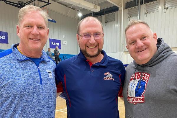 Quentin Lunsford, T.J. Barnes and Jeff Meares have formed friendly rivalries as the coaches of three northwest Arkansas parochial schools.