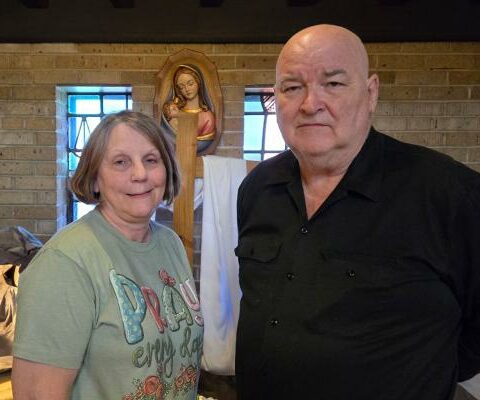 Karen and Roland Ussery, parishioners of St. Mary Church in Paragould, have taught religious education and played the organ for 40 years. Now, the two are taking a step back to spend time with family. (Courtesy Roland Ussery)