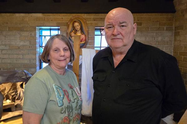 Karen and Roland Ussery, parishioners of St. Mary Church in Paragould, have taught religious education and played the organ for 40 years. Now, the two are taking a step back to spend time with family. (Courtesy Roland Ussery)